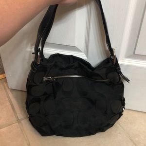 Used coach purse black. Few imperfections